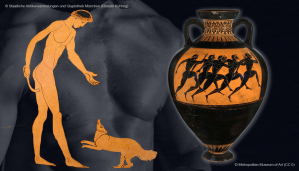 Strigilis Leckerli für Hunde. Antike